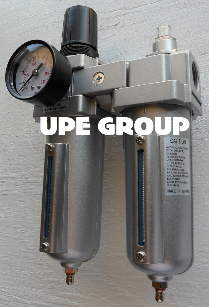 1/2" HEAVY DUTY COMBO PARTICULATE & COALESCING FILTER REGULATOR COMPRESSED AIR