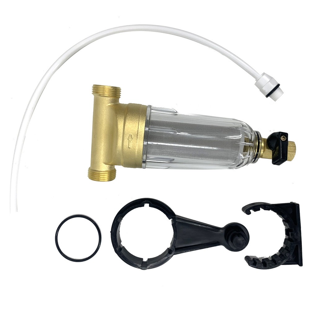 Water Pre Filter System 3/4" Tap Well Sediment Whole House Spin Down Filter 60μm
