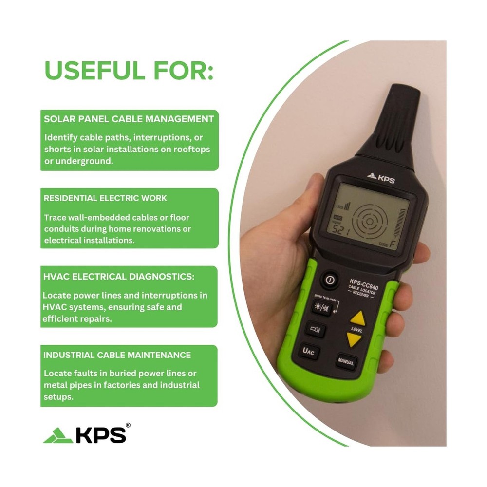 KPS-CC840 Advanced Wire Tracker – Precision Cable and Pipe Detection Tool
