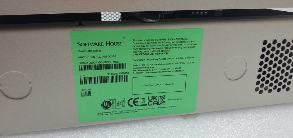 Software House RM-DCM-2 Door Control Module with Enclosure