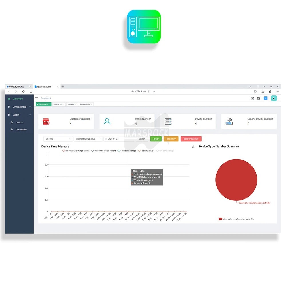 WiFi Module for MPPT Deluxe Hybrid Wind Solar Controller