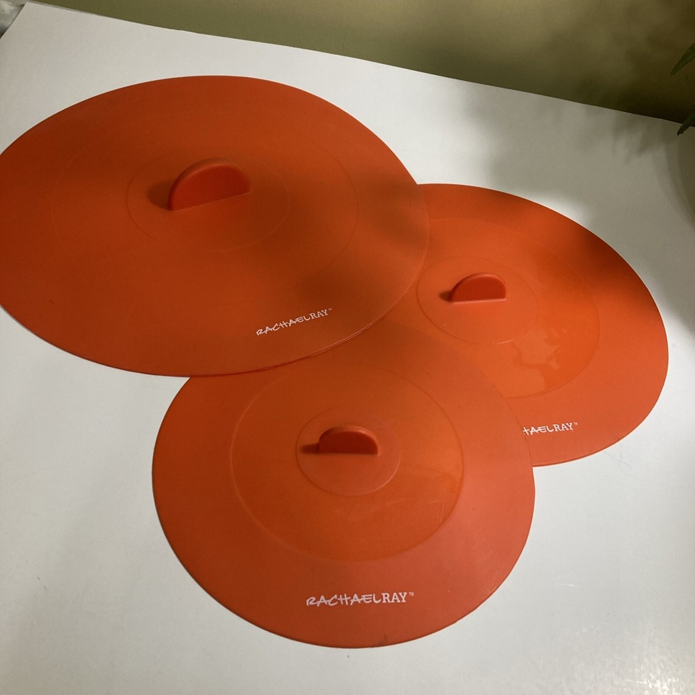 Rachael Ray orange tops silicone suction lids