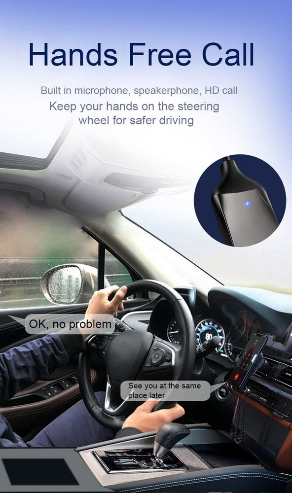 Bluetooth Audio Cable Handsfree Receiver Handsfree Car Bluetooth Transmitter AUX