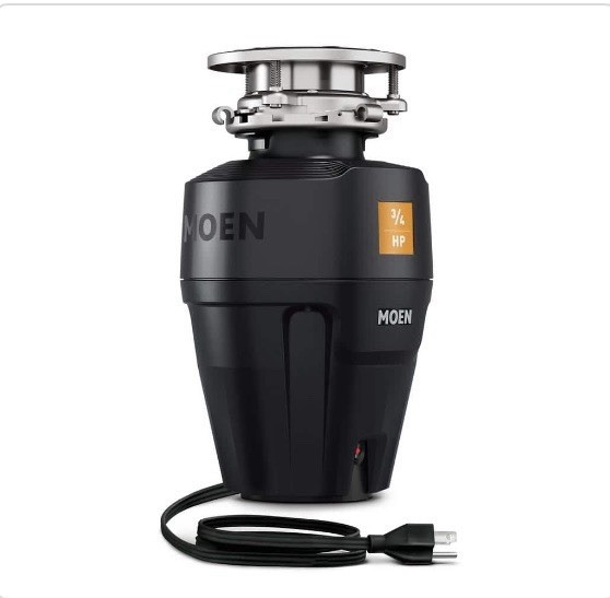 NEW MOEN Host Series 3/4-HP Continuous Feed Space Saving Garbage Disposal
