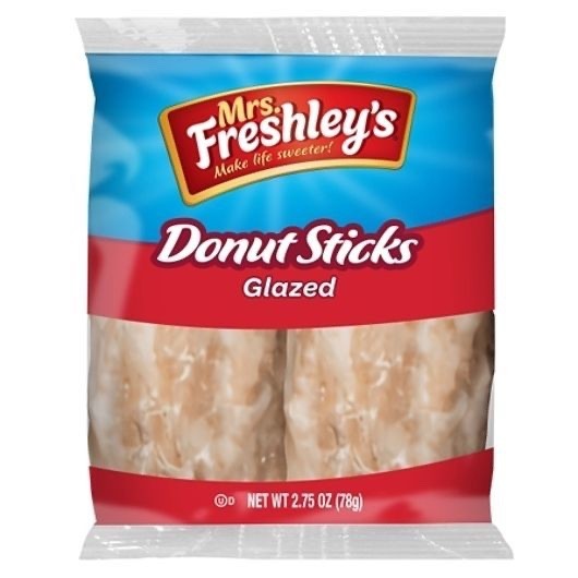 Mrs. Freshley's Glazed Regular Donut Sticks 2-Count Value Pack 2.75 oz 12pc