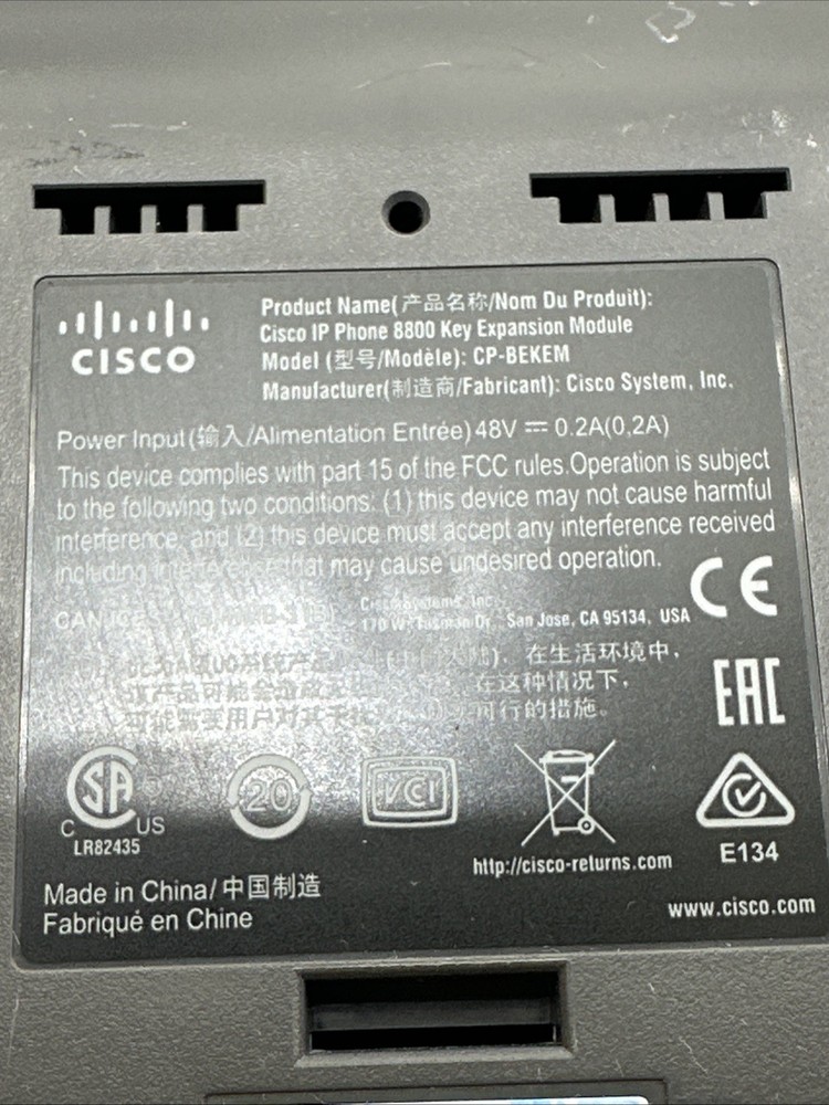 Cisco IP Phone 8800 Key Expansion Module CP-BEKEM