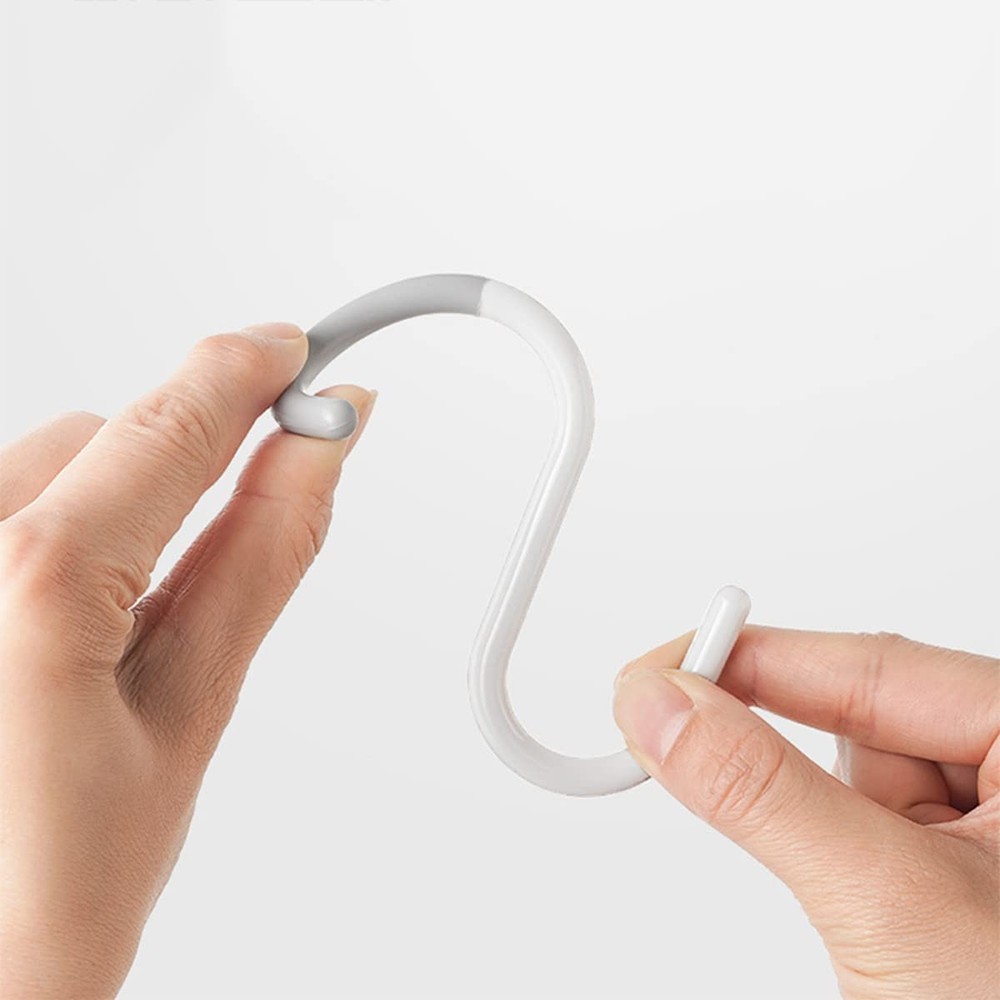 Mt.Jun 6-Pack Secure & Quiet Plastic S Large (3.5inch), White - 6 Count