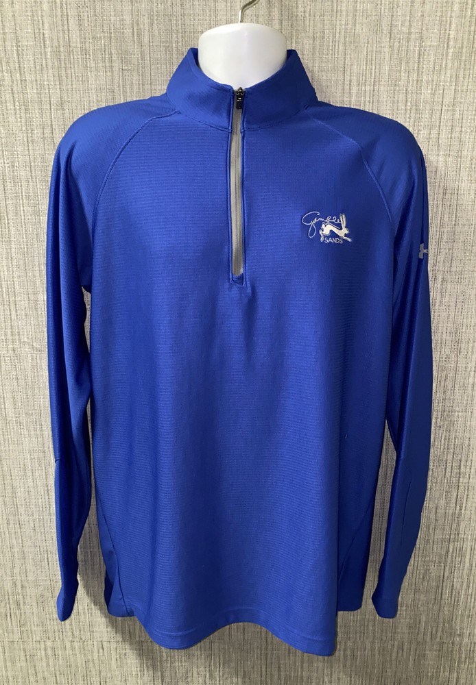 Under Armour Mens Blue Lightweight 1/2 Zip Pullover Jacket Size L