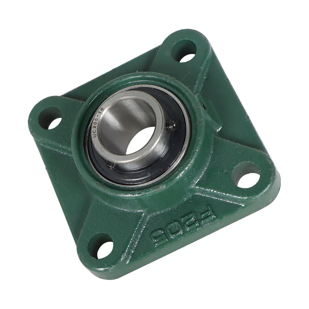 10 Pack UCF205-16 Pillow Block Flange Bearing 1" Bore 4 Bolt Solid Base