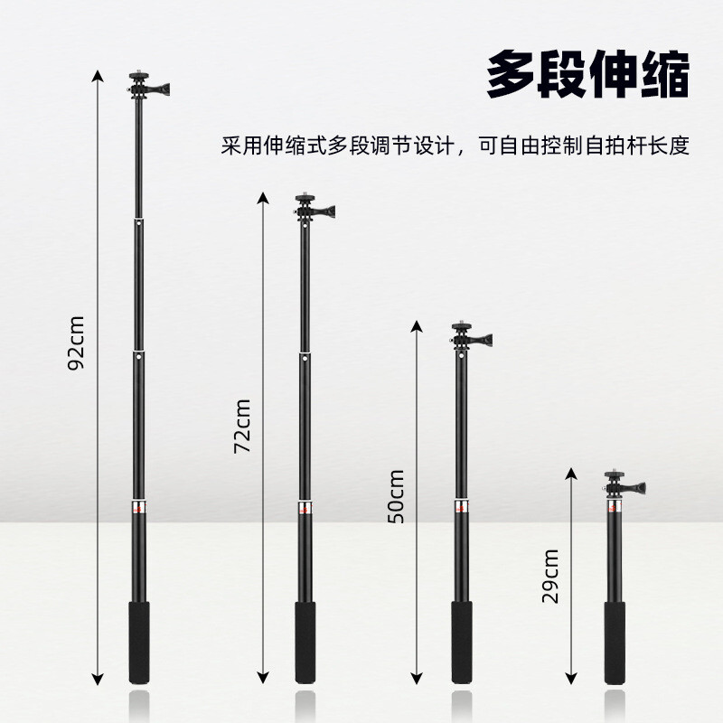 For DJI OSMO POCKET3 Extension Pole Camera Selfie Stick Handheld Bracket