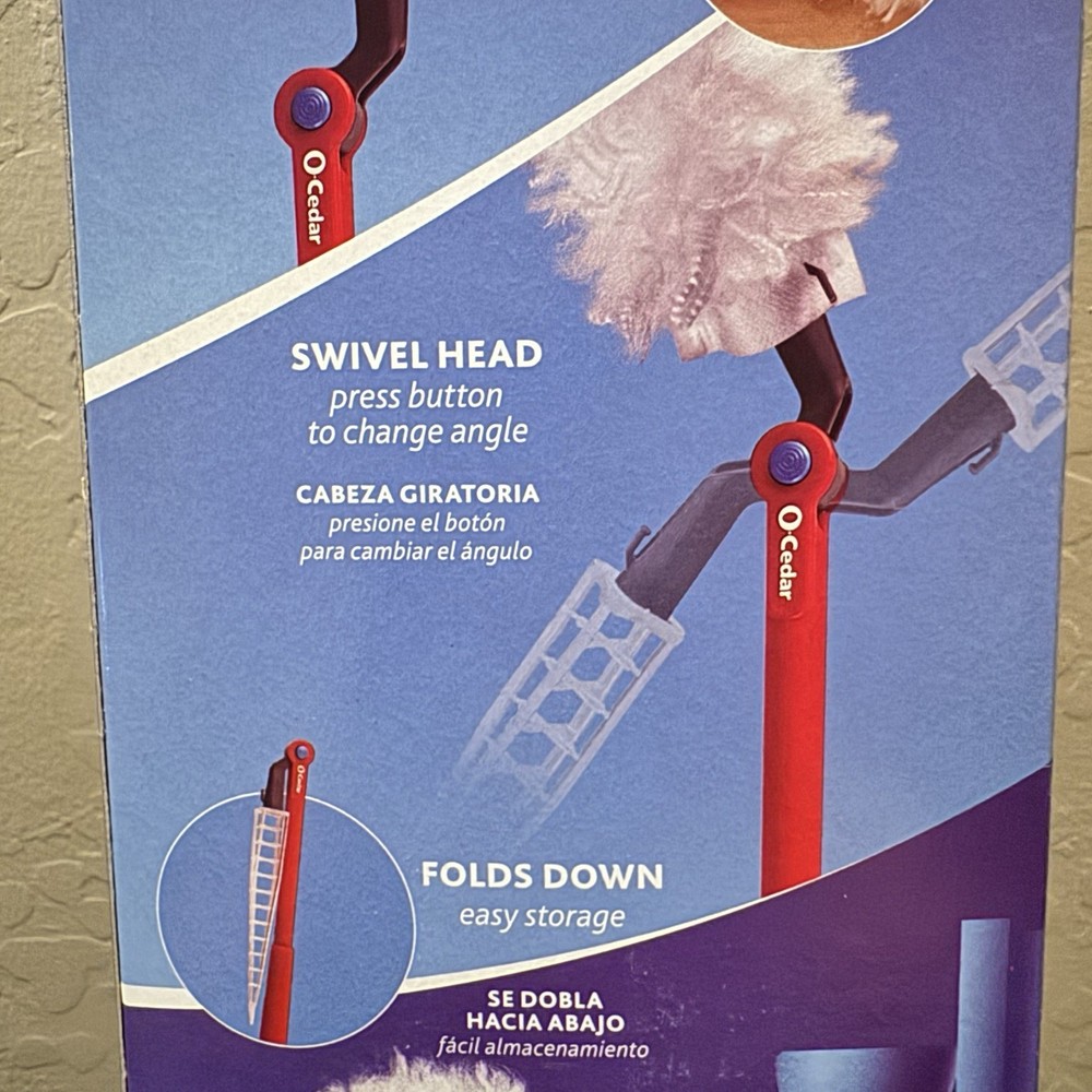 O-Cedar Flex & Catch Duster - 3ft Extendable Handle for Ceiling Fans & Blinds