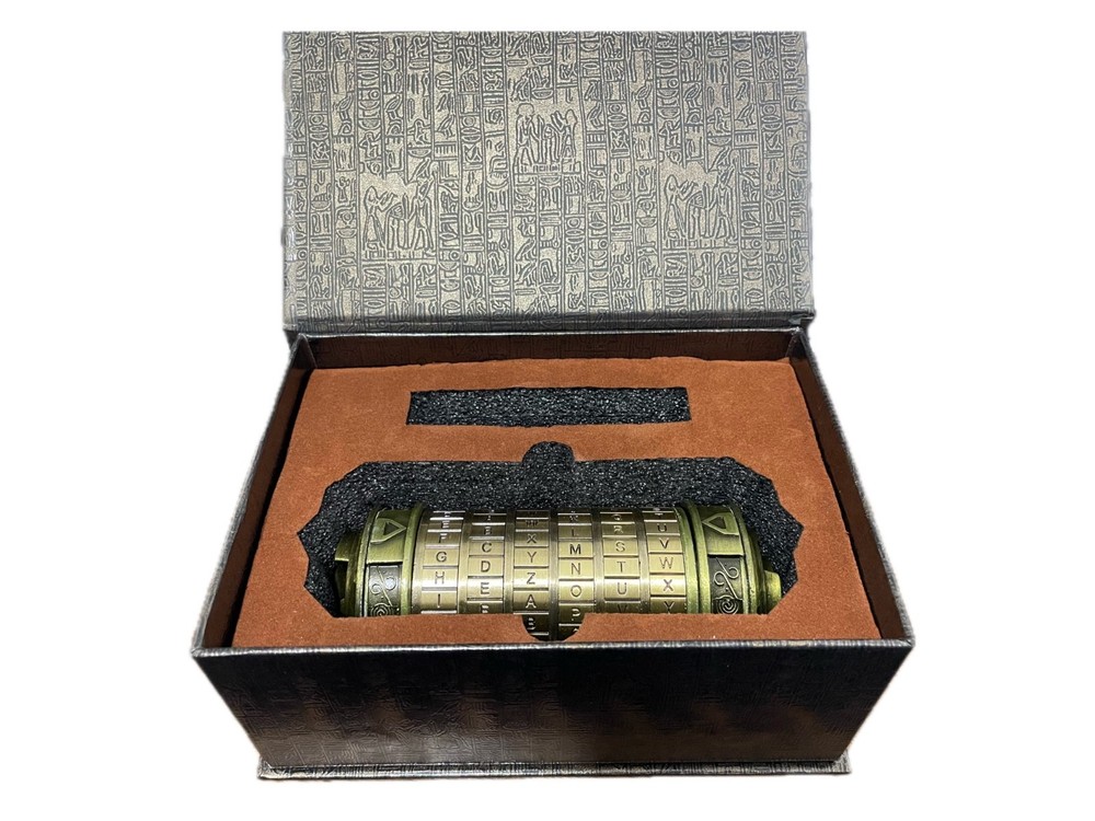 Cryptex Da Vinci Code Mini Cryptex Lock Puzzle Boxes with Hidden Compartments...