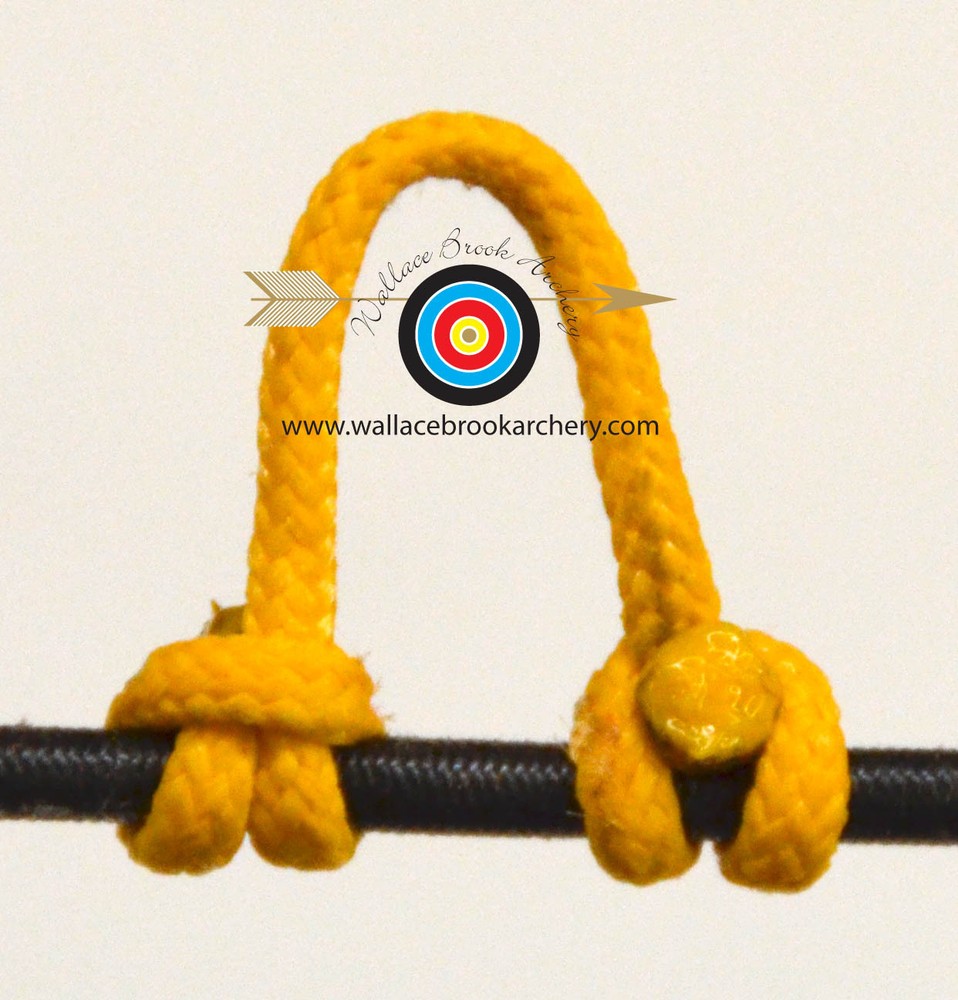 3 Pack Yellow Archery Release Bow String Nock D Loop Bowstring BCY #24