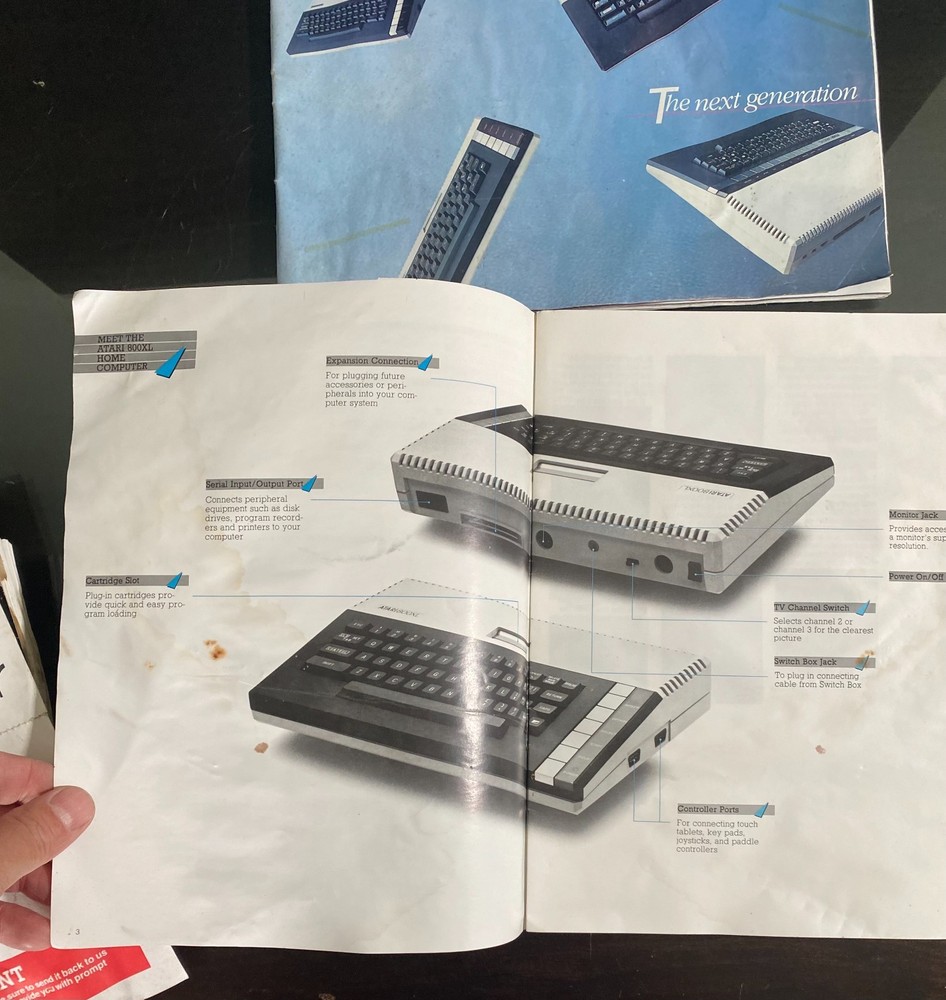 Vintage ATARI 800/XL Home Computer Owner's Guide DOS 3 Reference & Brochure
