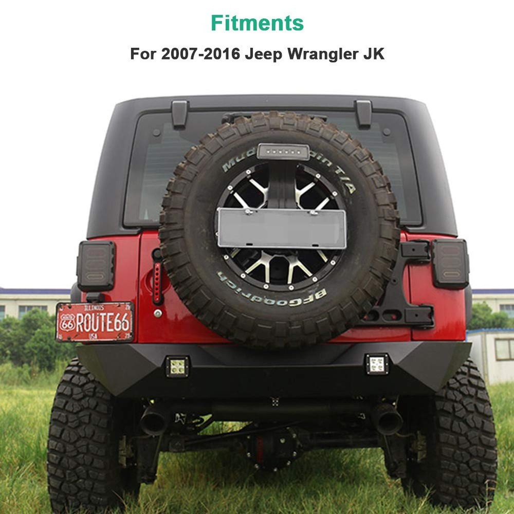 Black Rear License Plate Holder Frames Plastic Bracket with Light Compatible ...