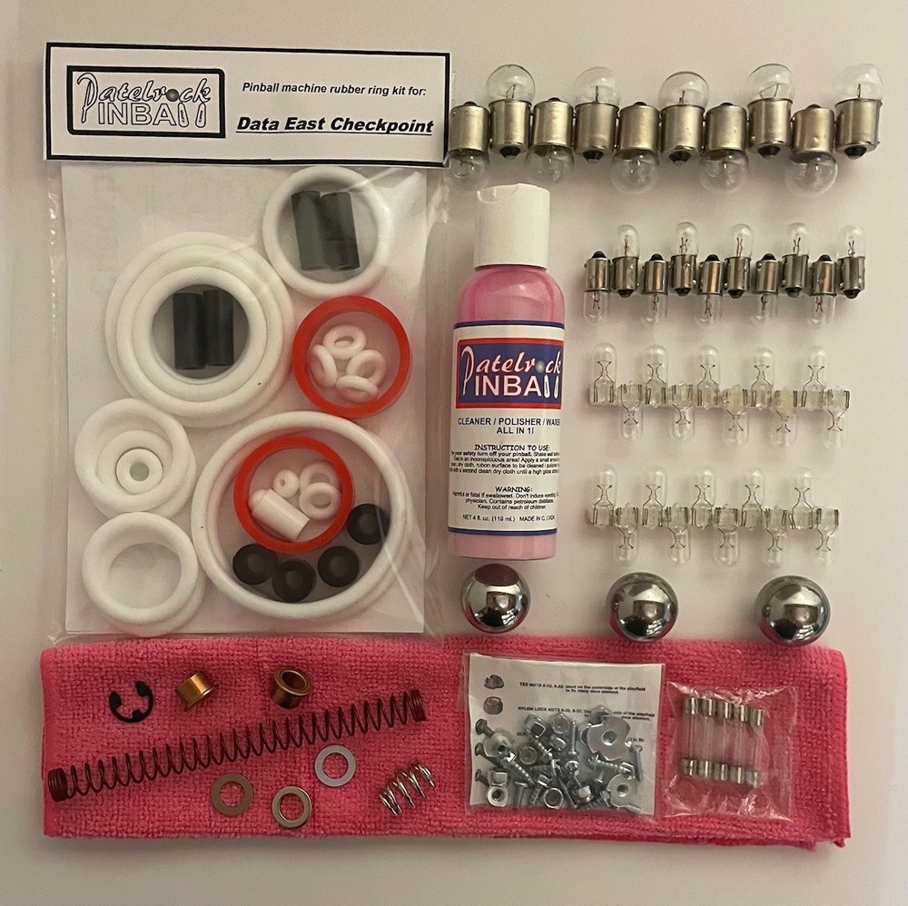 1991 Data East Checkpoint Pinball Machine Maintenance Tune Up Kit
