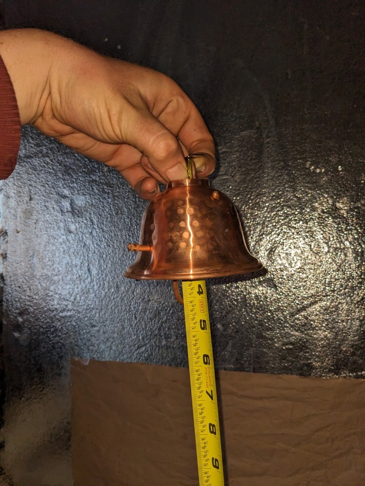 New Solid Copper Hammered Rain Chain Cup Replacement Part Cup + Hardware
