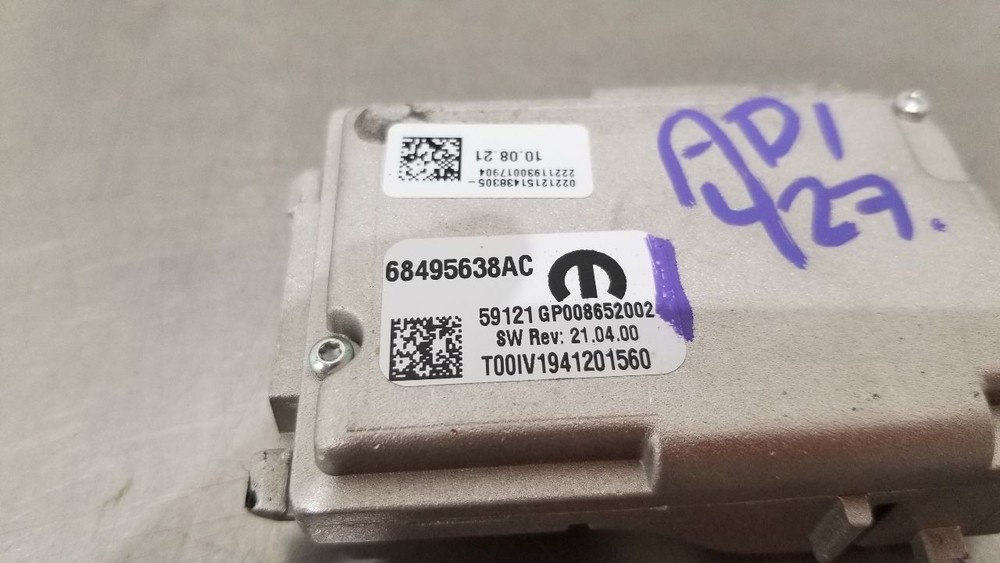 21 DODGE DURANGO FRONT VIEW WINDSHIELD MOUNTED CAMERA 68495638AC