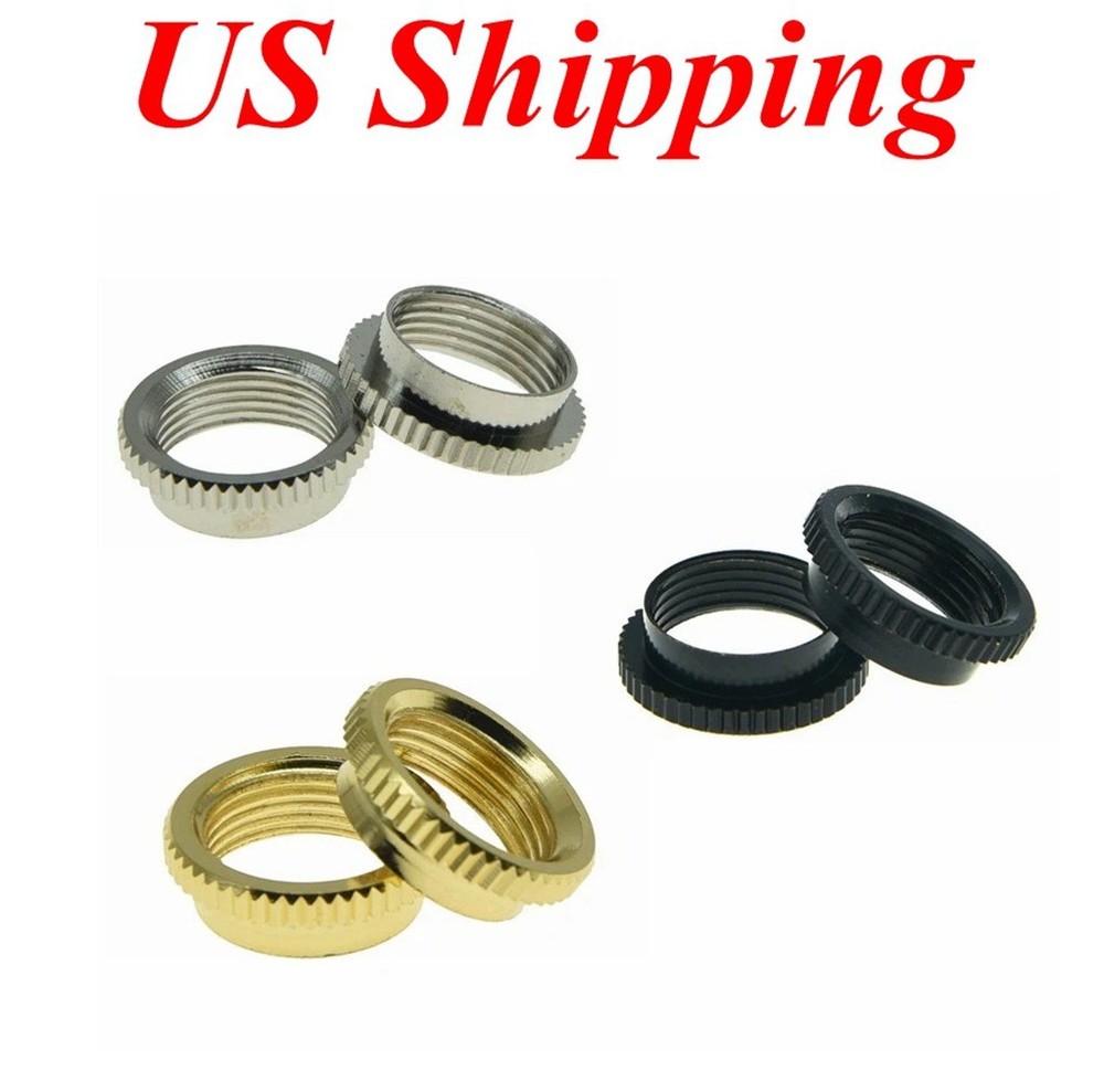2x Brass Metric Thread Deep Nut Toggle Switch Nuts fits Epiphone/Import Switch