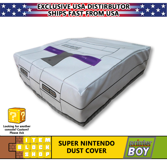 Super Nintendo SNES System Console System Dust Cover Vinyl