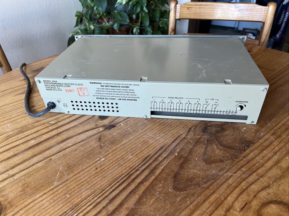 Rauland 2424 Programmable Master Clock
