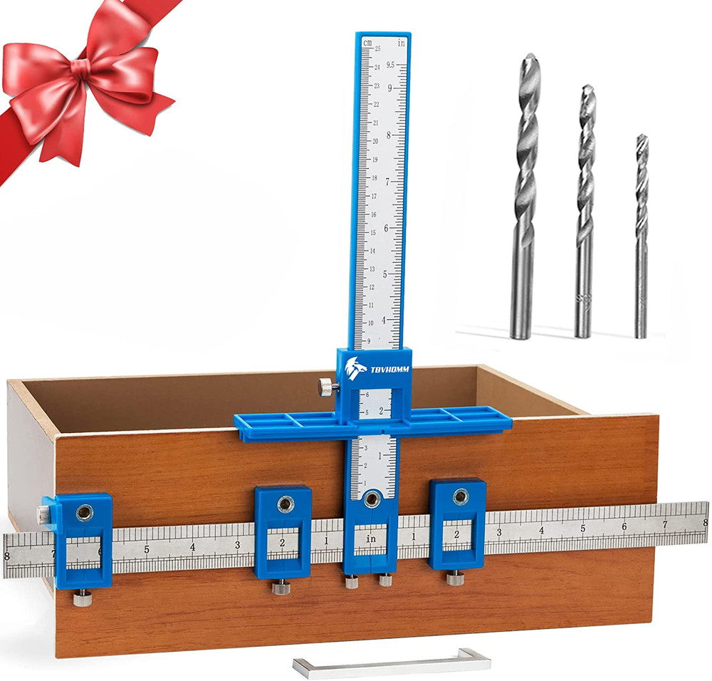 Cabinet Hardware Jig Drill Guide for Installing Handles Knobs on Doors Drawers