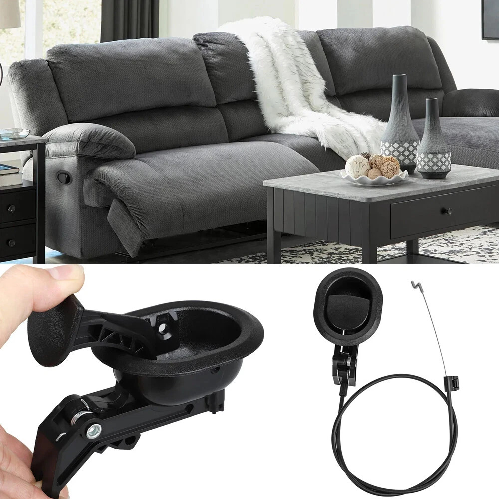 Universal Recliner Replacement Pull Handle Chair Sofa Couch Release Lever +Cable