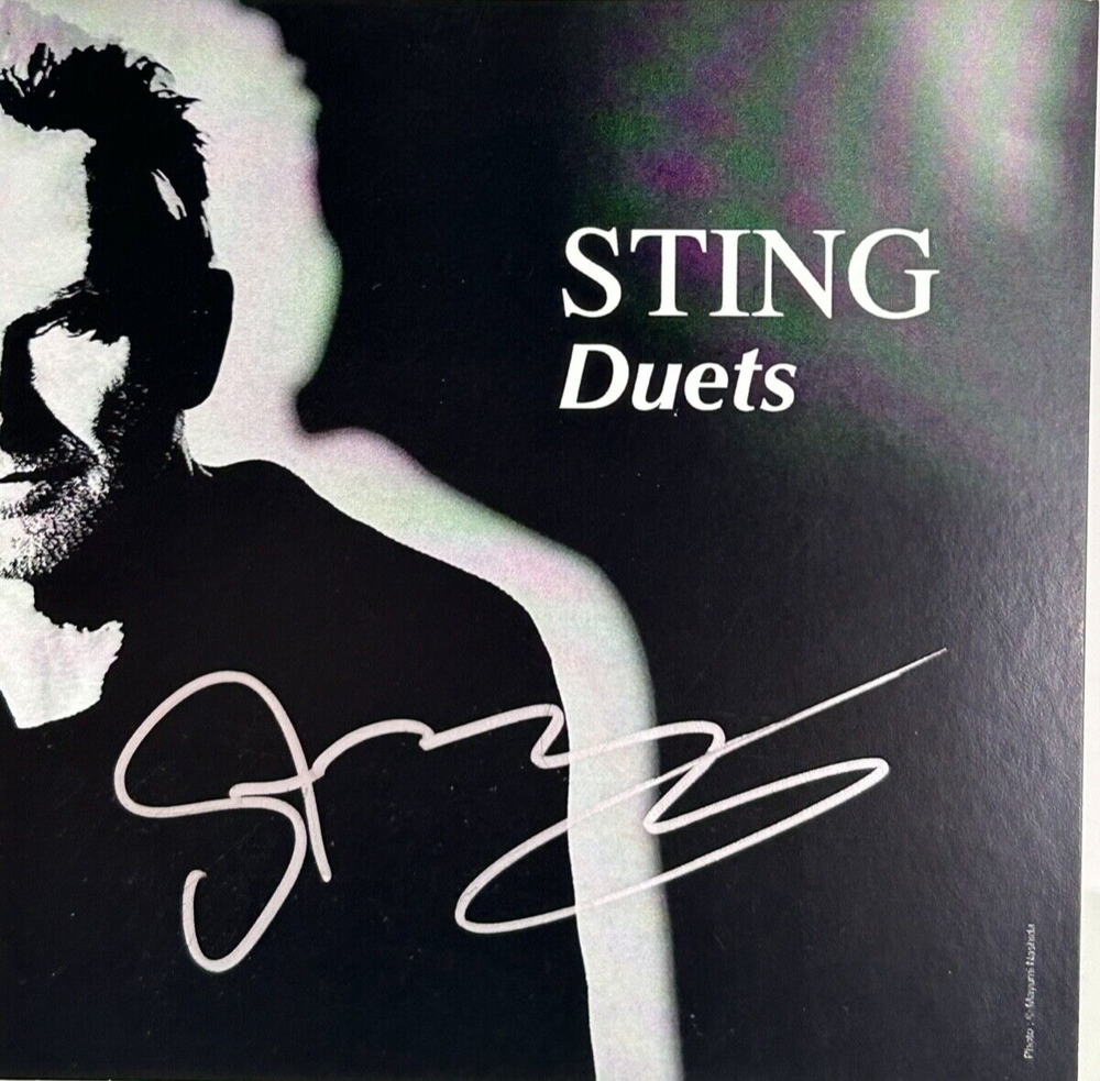 STING Signed Autograph CD Insert "Duets" JSA COA
