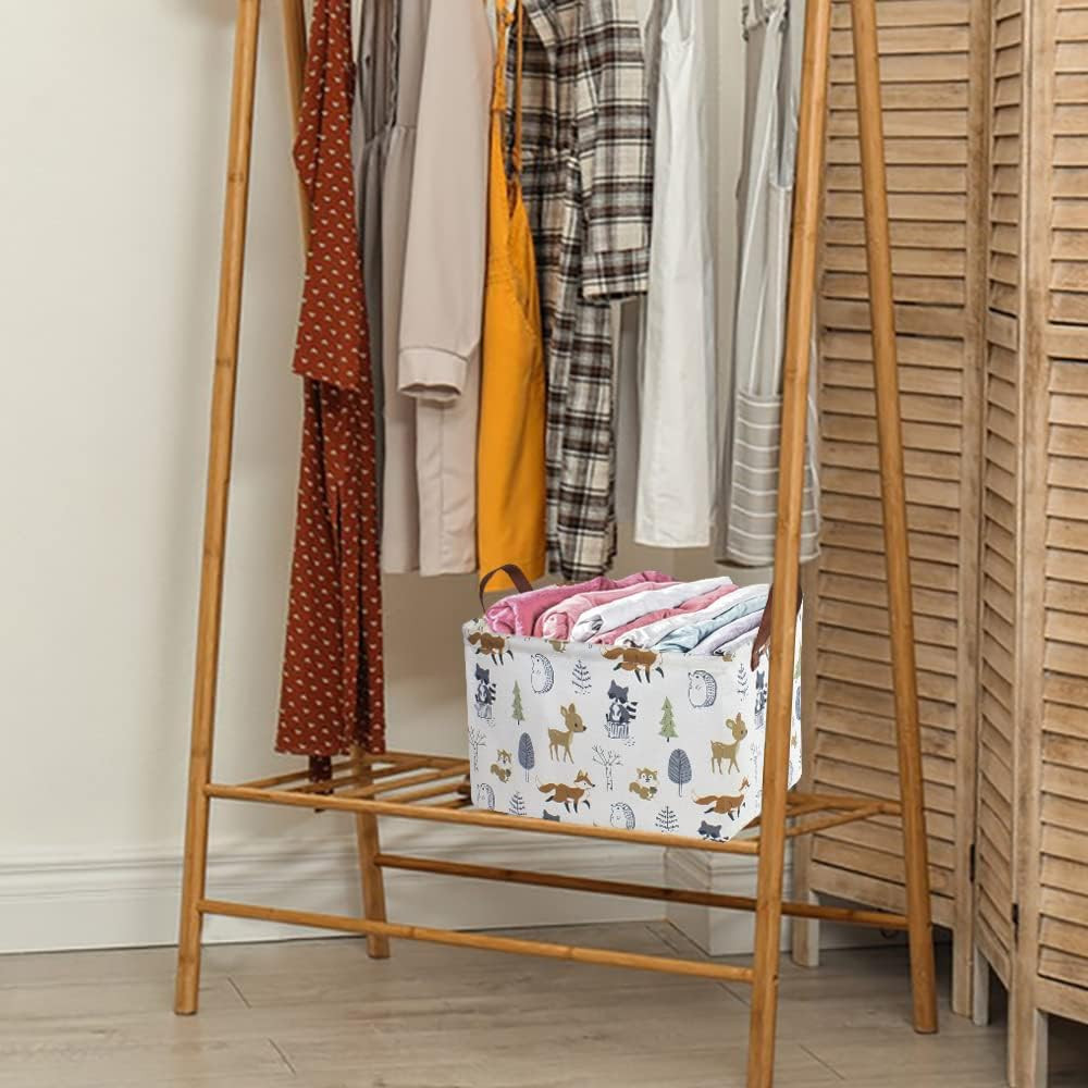 Rectangular Storage Basket, Books Box, Gift Basket, Room Decor(Animal)