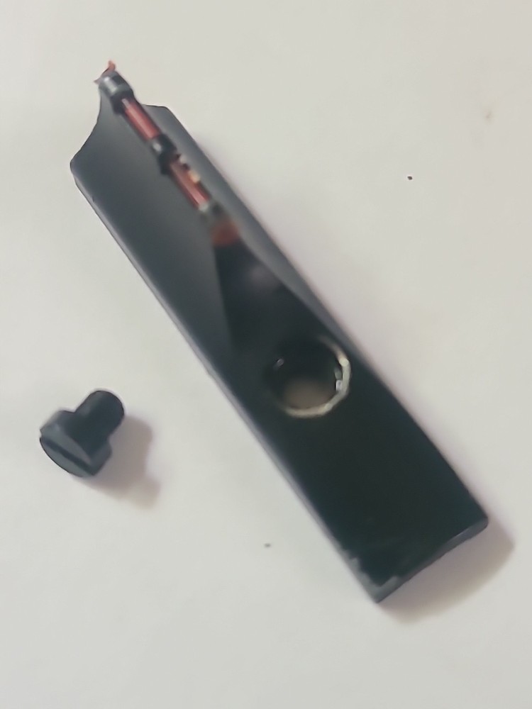 CVA Wolf .50 Caliber Muzzleloader Black Powder Front Sight RED FIBER OPTIC