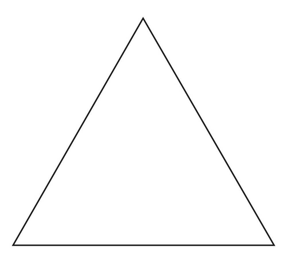 Triangle Clay Cutter Shape Set ~ Polymer Crafting Tool ~ Stackable Outline