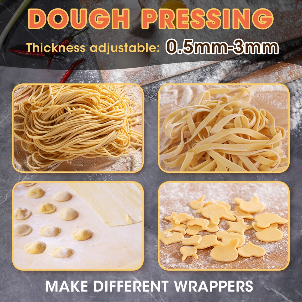 Electric Pasta Maker Noodle Maker Dough Roller Pressing Machine 3 Blades Type