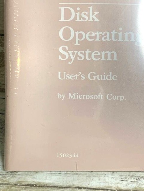 IBM 1983 Disk Operating System Users Guide by Microsoft Corp. Vintage Computer M