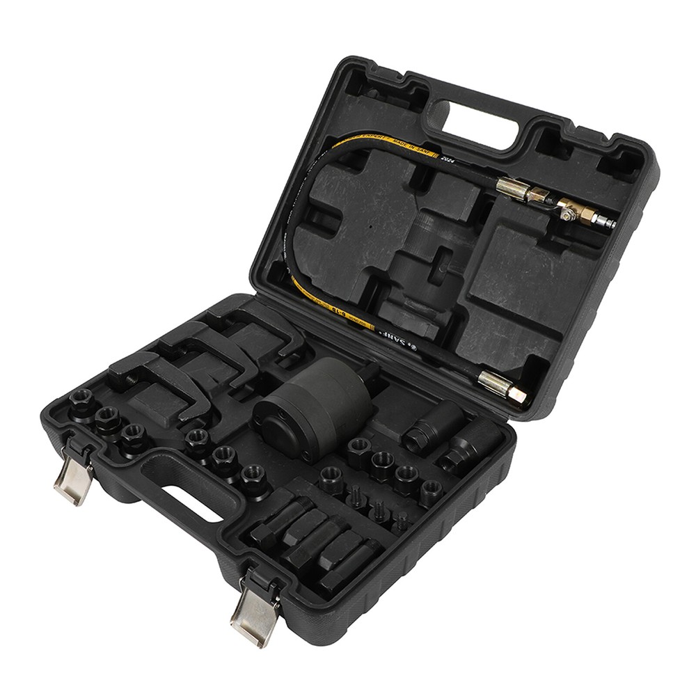 24PCS Pneumatic Puller Set Extractor Tool Kit For Diesel Injectors Removal New