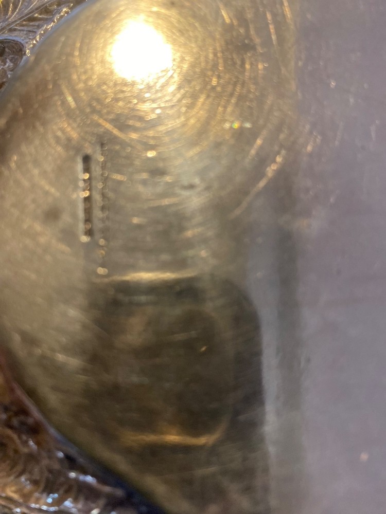 BALTIMORE STERLING SILVER BREAD TRAY MAKER WALLENHORST PRE ROSE DIAPERED C 3