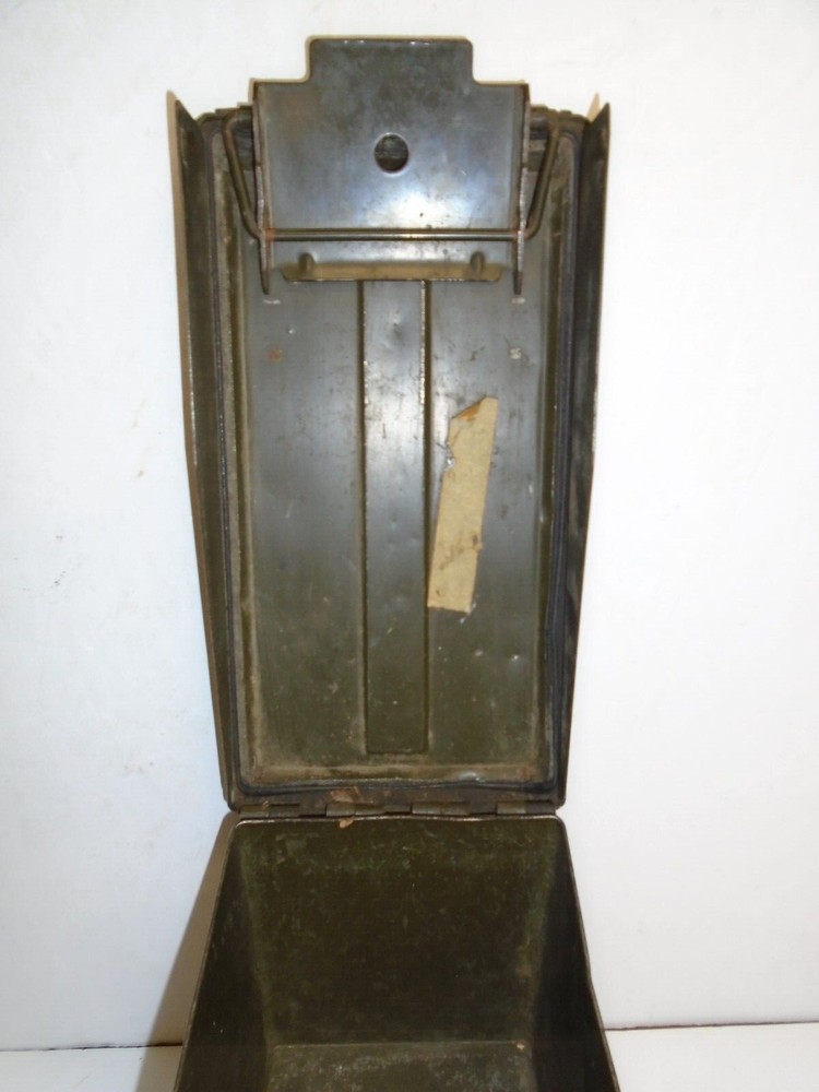 Vintage "SCF METAL AMMO BOX - Marked "MATCH"