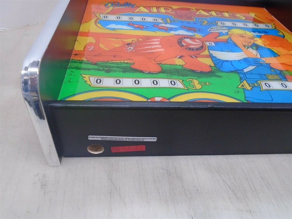 Bally Air Aces Pinball Head LED Display light box
