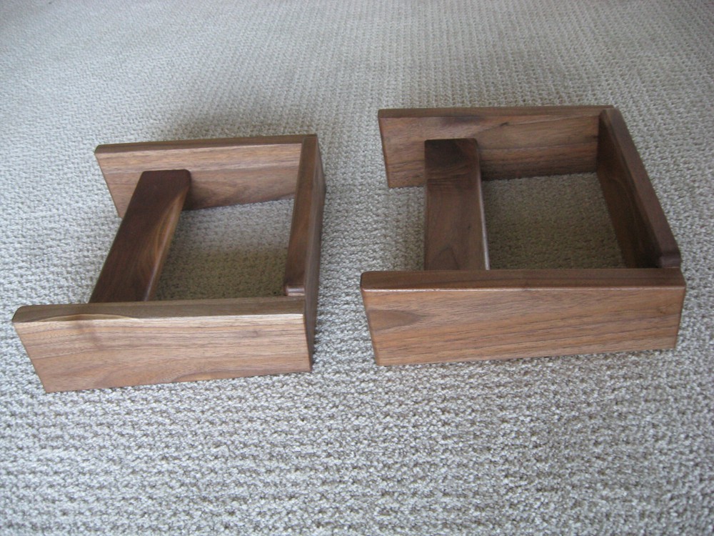 Solid Walnut Speaker Stands for Advent Large Speakers