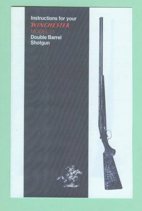 Winchester Model 21 Owners Manual Reproduction