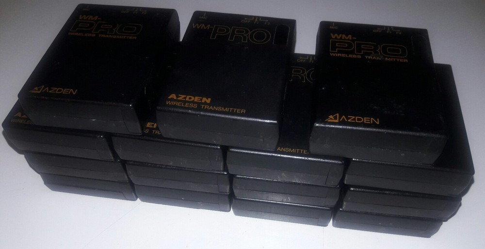 Lot of 15 AZDEN Wireless WM Pro Wireless Transmitter.