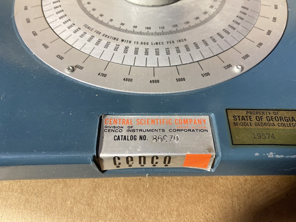 Central Scientific CENCO Michelson Interferometer Vintage