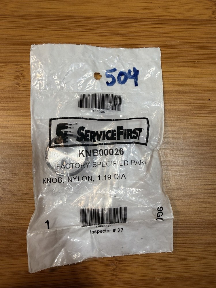 BRAND NEW ServiceFirst KNB00026 NYLON KNOB 1.19 DIA