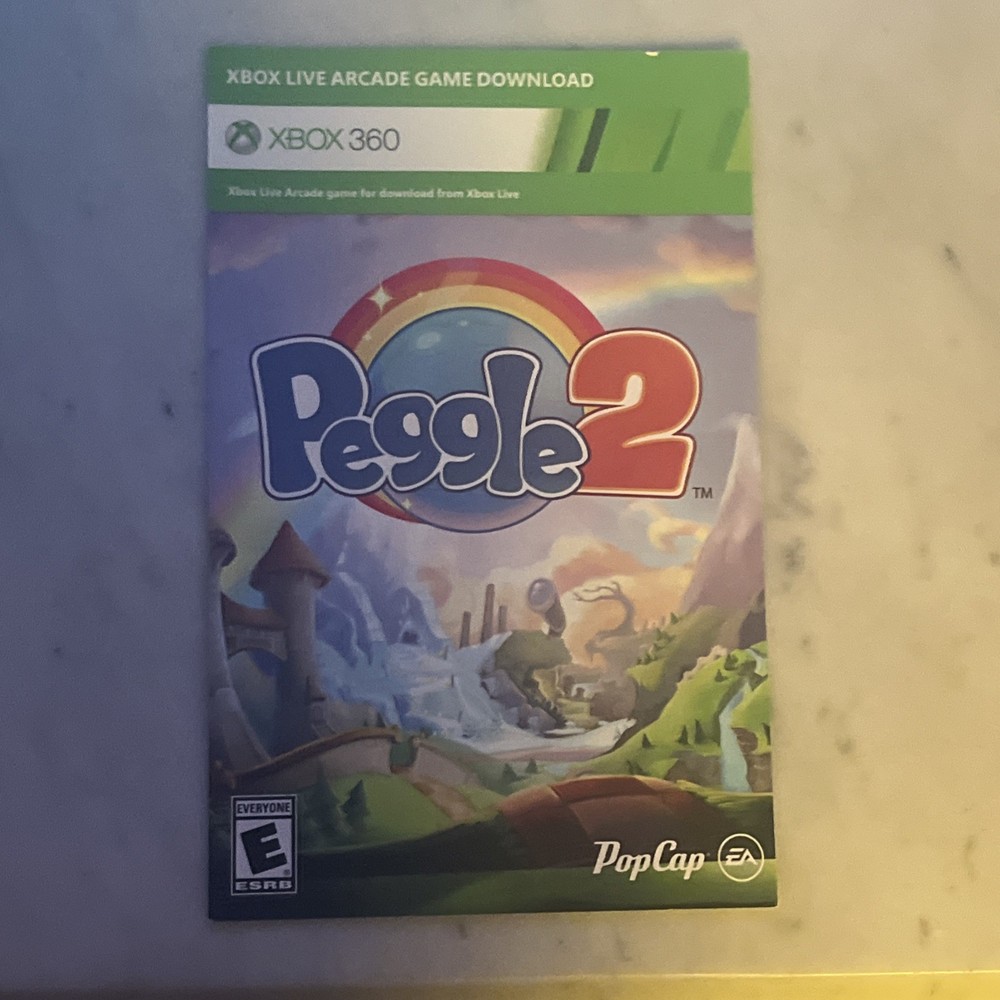 Peggle 2 Microsoft Xbox 360 Game Download Code NEW
