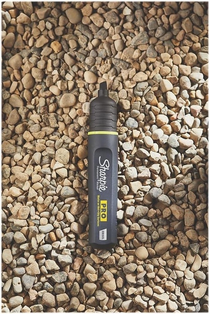 Pro Permanent Marker Medium Chisel Tip Black 12 Count 2018326