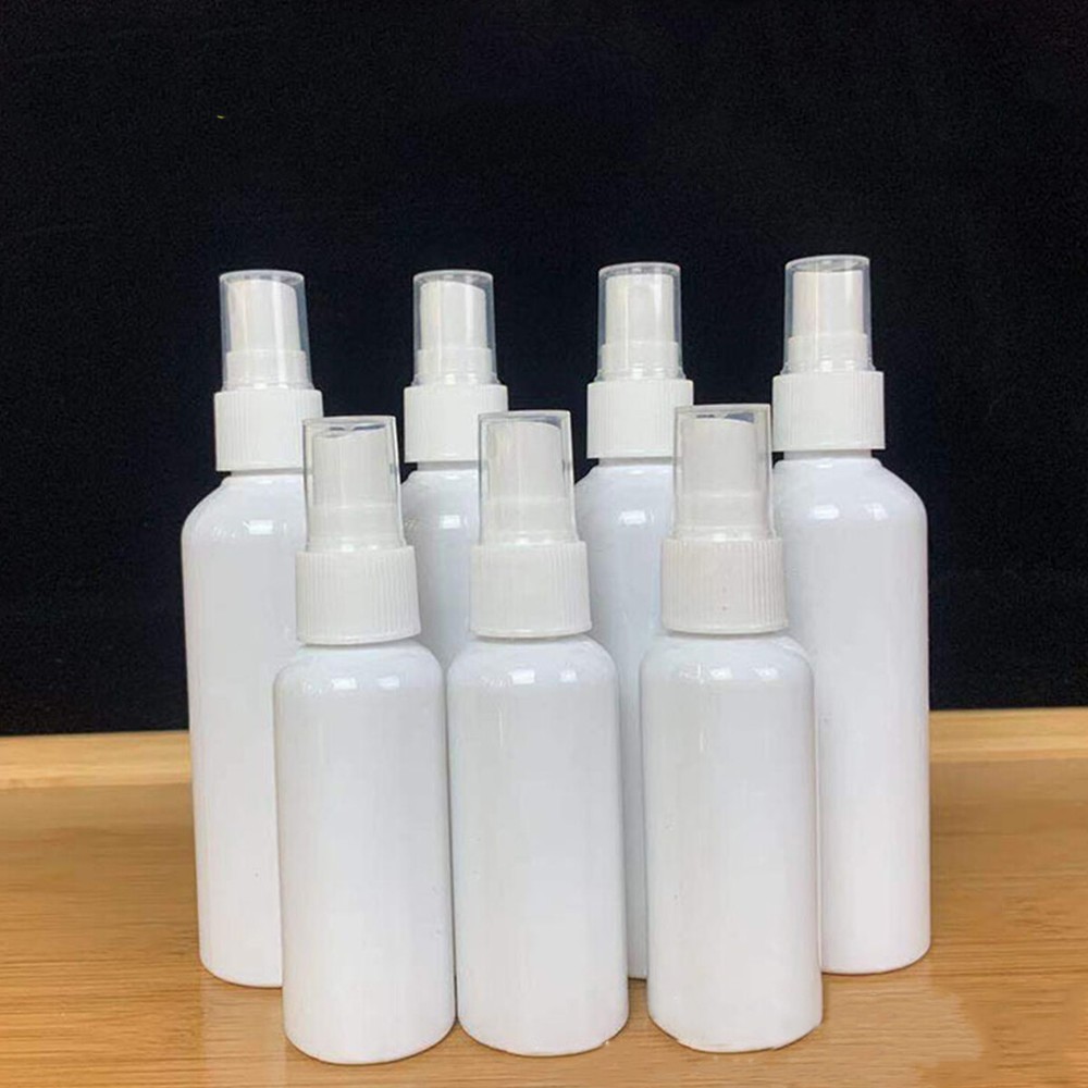 10pcs 30/50/100ML Plastic Perfume Atomizer Empty Spray Bottle Travel White