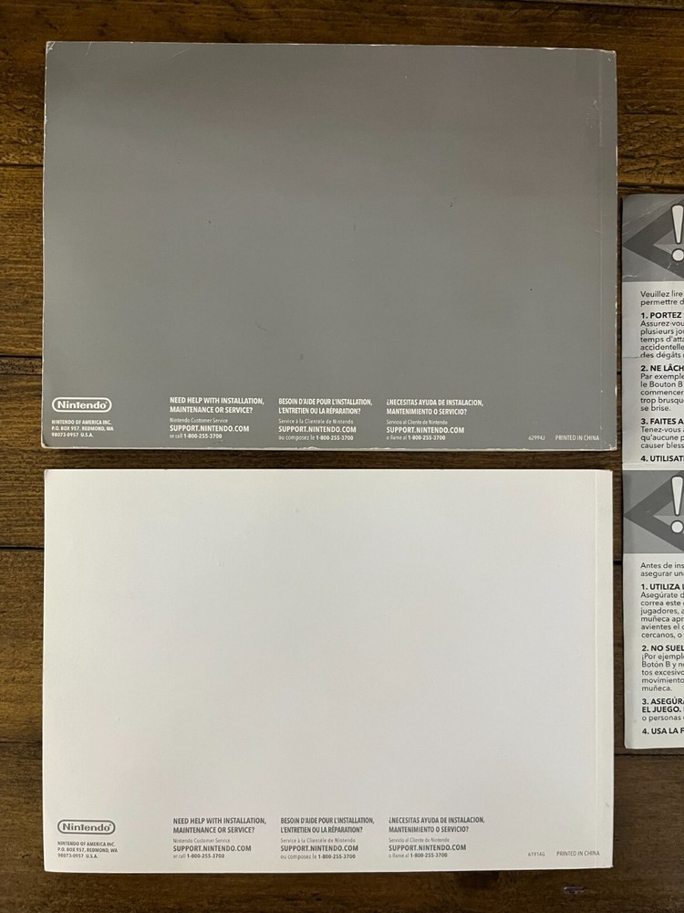 Nintendo Wii Original Manual & Operations System Setup Book w/ Controller Insert