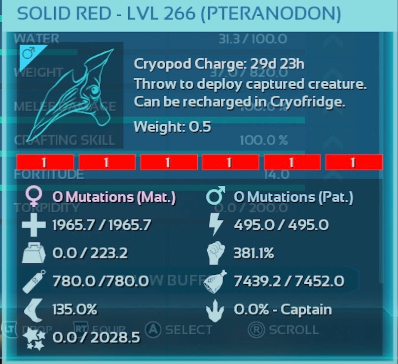 Solid 1 Red Pteranodon Pair Ark Survival Ascended PVE ASA PC/Xbox/PS5