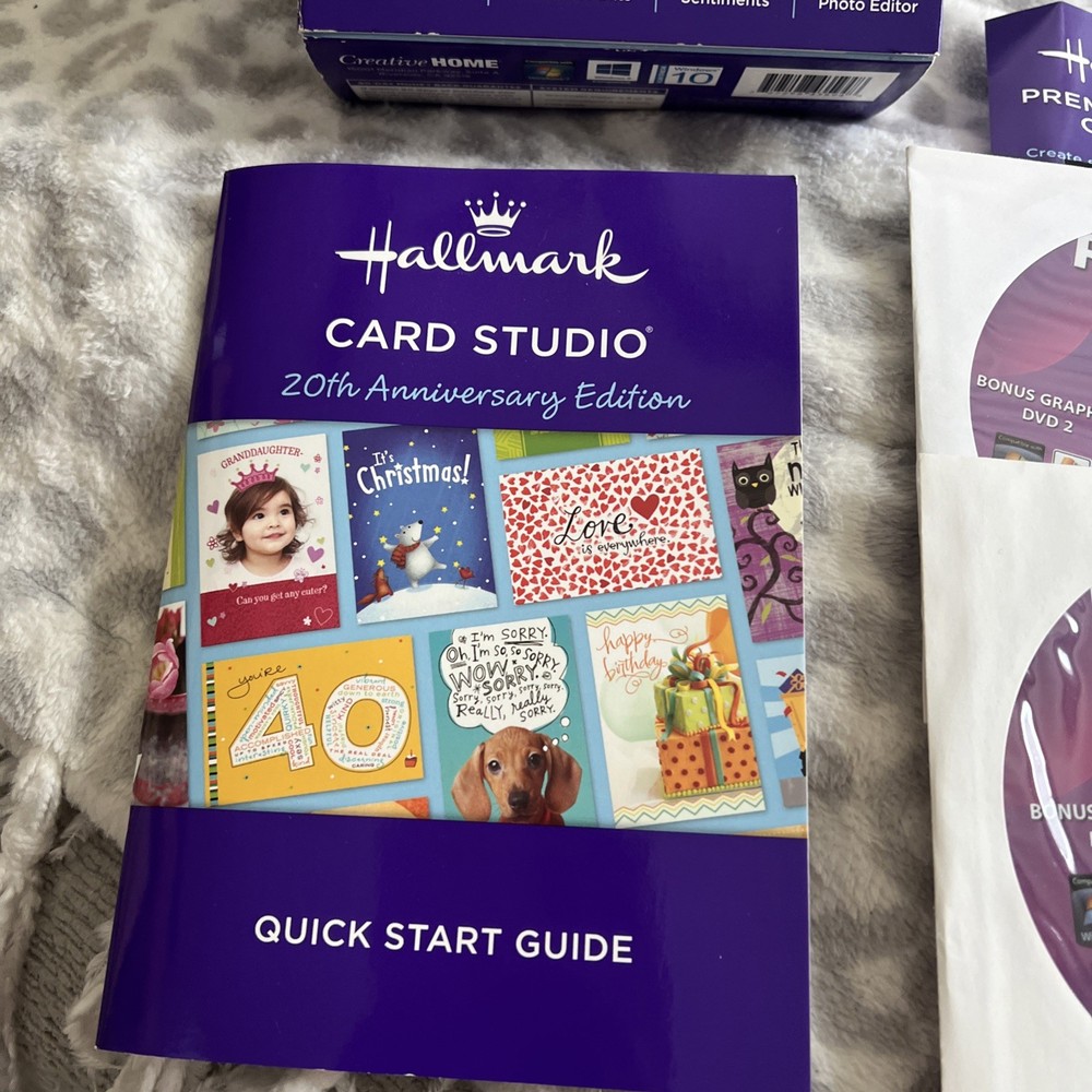 Hallmark Card Studio Deluxe 20th Anniversary DVD Box Set Create PC Software