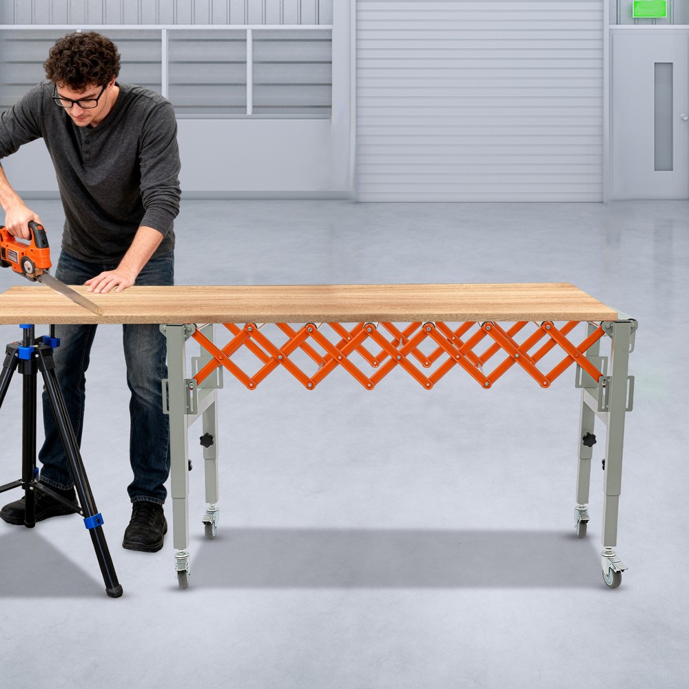 Adjustable Conveyor Table Flexible & Extendable Conveyor Roller Table 50kg max.