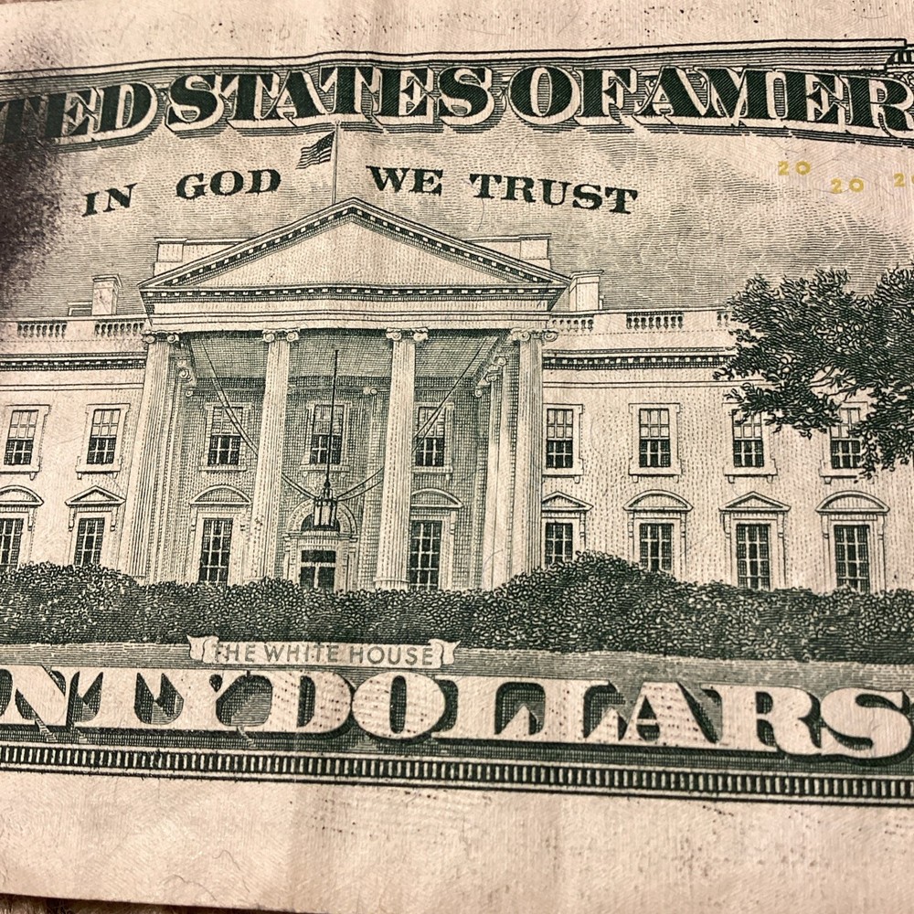 20 Dollar Bill Error, 20$ Ink Error 2017 PB06477883
